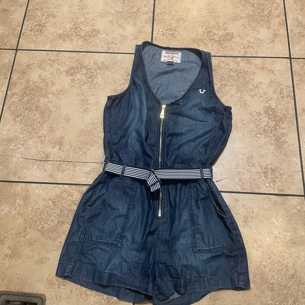 True Religion Blue Denim Top